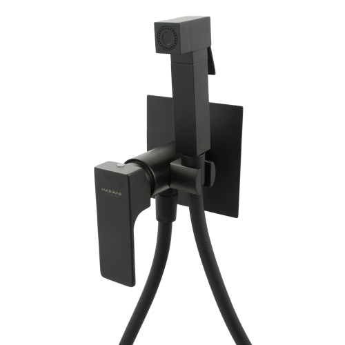 Гигиенический душ со смесителем Mariani B14185RE черный матовый