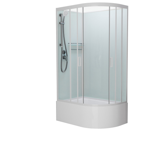 Душевая кабина Frank 136009 120х80 без крыши ориентация левая