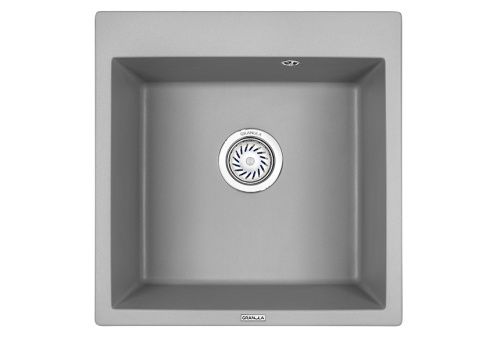 Кухонная мойка Granula 5102, АЛЮМИНИУМ 51х52 цвет серый поверхность матовая