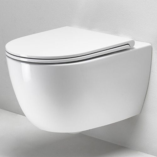 Чаша унитаза подвесная Simas Trevi TRV18bi matt цвет белый матовый без сиденья безободковая смыв торнадо