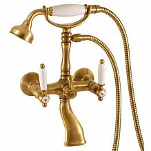 Смеситель для ванны и душа MORAVA RETRO MK560.5/2Z настенный золото