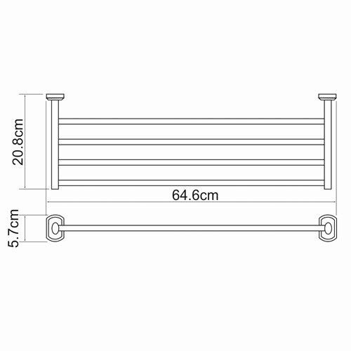 Полка в ванную комнату WasserKRAFT 3011 - фото 4