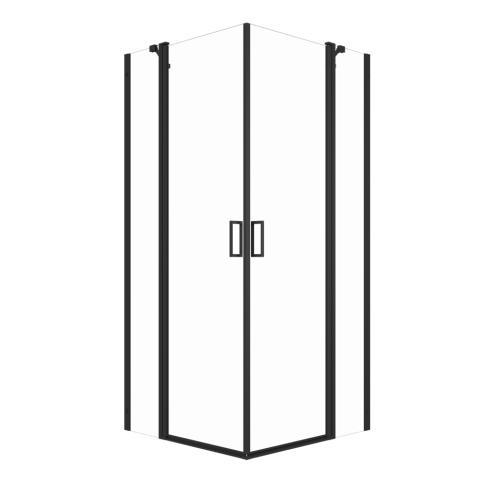 Душевой уголок Тритон Тау-Блэк Щ0000054036 90х90 стекло прозрачное профиль черный без поддона