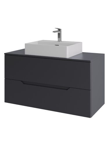 Тумба с раковиной Orange Line Li-100TugMDF+B04-500W 101х46х66