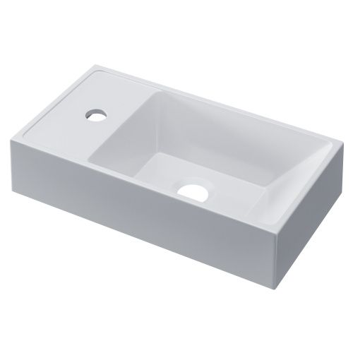 Раковина из литьевого мрамора Uperwood Classic New 2911020334 41х23 полувстраиваемая цвет белый