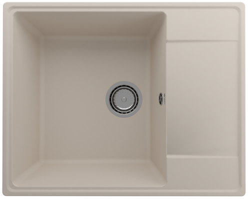 Кухонная мойка Ulgran Quartz Prima 605-02 61х49 цвет бежевый поверхность матовая
