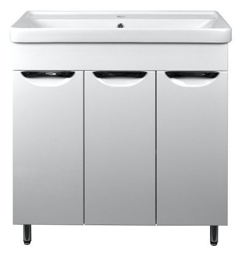 Тумба с раковиной Loranto Стиль CS00079169 80х47х88 цвет белый глянцевый