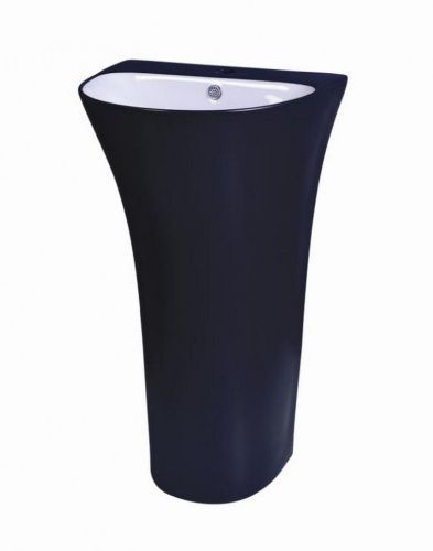 Раковина из санфаянса CeramaLux G307G 83х48 напольная цвет черный