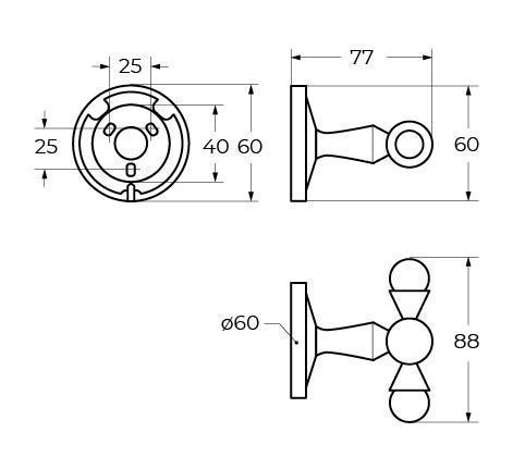 Крючок Art&Max ANTIC CRYSTAL AM-E-2686SJ-Do - фото 2