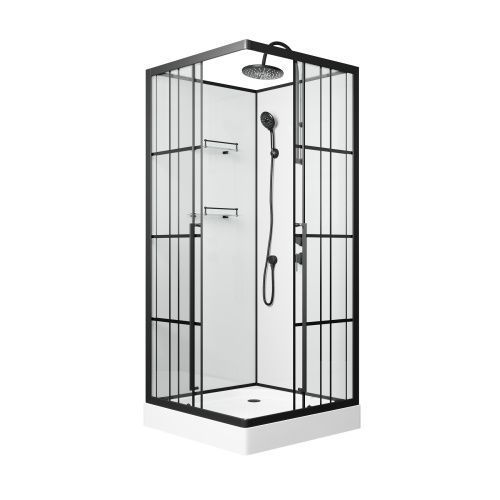 Душевая кабина Niagara Standart ST100/15QR/KL/BKT 100х100 квадратная без крыши ориентация правая