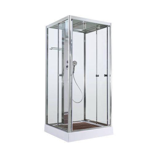 Душевая кабина AvaCan Z Z1910 100х100 квадратная с крышей ориентация универсальная