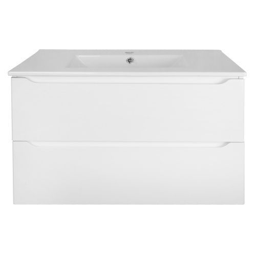 Тумба с раковиной Loranto Арфа CS00079033 80х47х54 цвет белый глянцевый