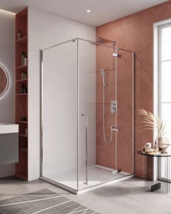 Душевой уголок Cezares LINER LINER-AH-1-120/90-C-Cr-R 120х90 стекло прозрачное профиль хром глянцевый без поддона