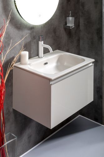 Раковина керамическая Armadi Art Vallessi 838-060-W 60х50 встраиваемая цвет белый 1 отверстие под смеситель