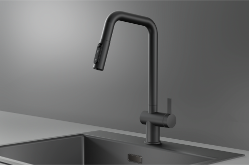 Смеситель для кухни Granula Kitchen Space 7273, ГРАФИТ МАТОВЫЙ на мойку графит матовый