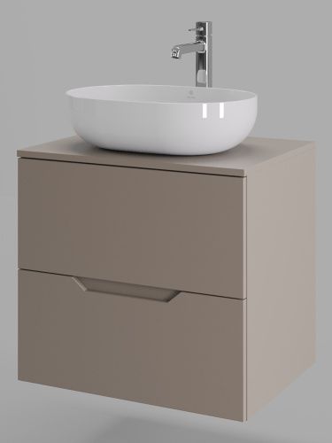 Тумба с раковиной Orange Line Li-60TuLMDF+B05-480W 61х46х70