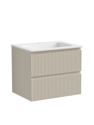 Тумба под раковину Sancos SNOB R SNR60CE 59х45х50 подвесная цвет бежевый