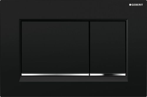 Клавиша смыва механическая Geberit Sigma30 115.883.KM.1 цвет черный/хром