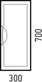 Шкаф Corozo Монро SD-00000679 30х17х70 подвесной цвет белый - фото 2