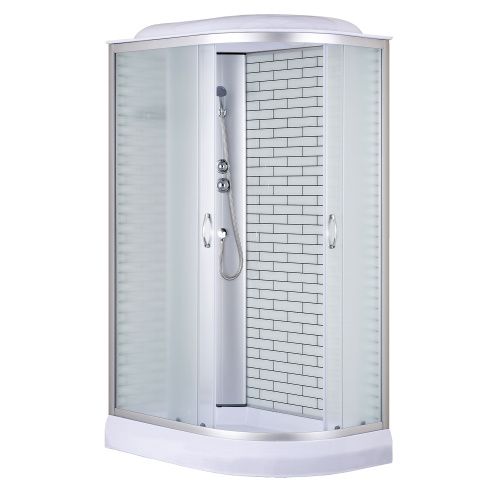 Душевая кабина Loranto CS-66120-13L FW 120 120х80 асимметричная с крышей ориентация левая