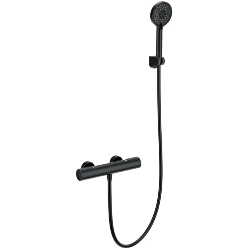 Смеситель для душа Wonzon & Woghand Inn WW-A2006-A-MB настенный черный с термостатом