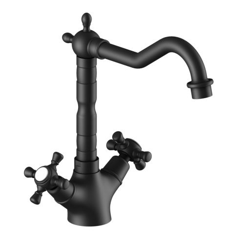 Смеситель Timo Nelson 0143/03F на раковину черный матовый