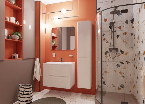 Тумба с раковиной Эстет Kare Luxe ФР-00015243 90х45х61 подвесная