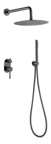 Душевая система Boheme Uno 464-SGM встраиваемая цвет графит глянцевый