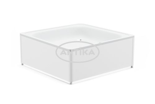 Душевой поддон ВИЗ ANTIKA APS-92101 90х90 сталь белый