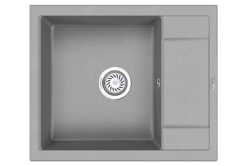Кухонная мойка Granula 6002, БАЗАЛЬТ 60х50 цвет серый поверхность матовая