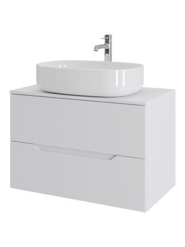 Тумба с раковиной Orange Line Li-80TuwMDF+B04-600W 81х46х69