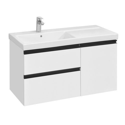 Тумба под раковину Roca DOMI A857477806 100х46х58 подвесная цвет белый глянцевый