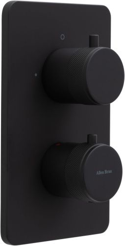 Смеситель для ванны с душем Allen Brau Priority 5.31213-31 встраиваемый в стену черный с термостатом