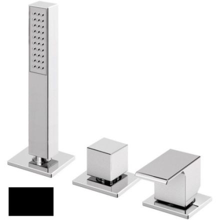 Смеситель Cezares LEAF LEAF-BVDM3-L-NOP на борт ванны черный матовый