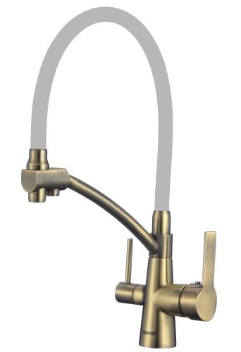 Смеситель для кухни Savol S-L1805C-04 на столешницу бронза
