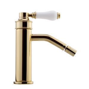 Смеситель Migliore ERMITAGE MINI 28584 на биде белый/золото