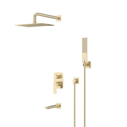 Душевая система LeMark Ursus LM7222BG встраиваемая в стену