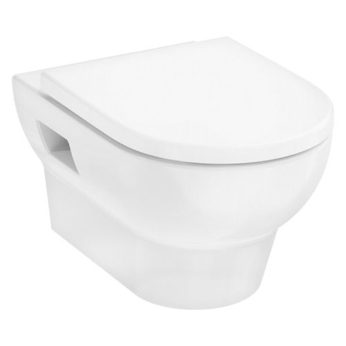 Унитаз подвесной Hansgrohe GladeLake S 60201450 белый с сиденьем микролифт безободковый каскадный смыв