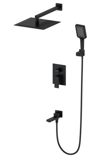 Душевая система Wonzon & Woghand Cube WW-88939016-MB встраиваемая в стену цвет черный