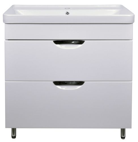 Тумба с раковиной Loranto Стиль CS00070582 80х48х88 цвет белый глянцевый