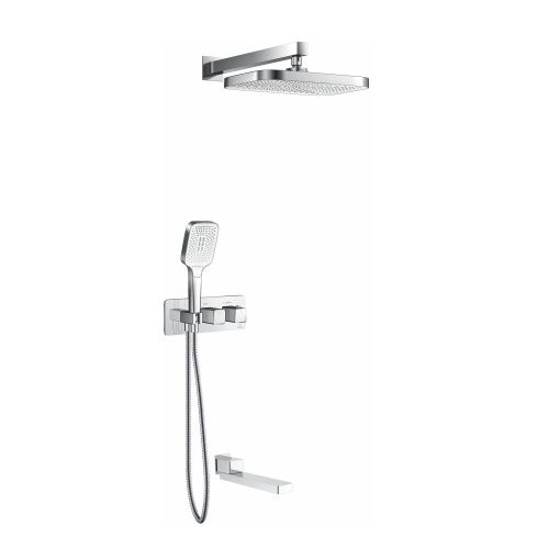 Душевая система Rose R1095 встраиваемая в стену цвет хром с термостатом