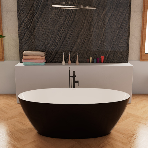 Ванна акриловая Frank 12526 170х81 отдельностоящая овальная с ножками