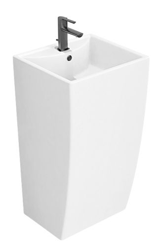 Раковина из санфаянса Azario COMELLA AZ-314 48х42 напольная цвет белый 1 отверстие под смеситель