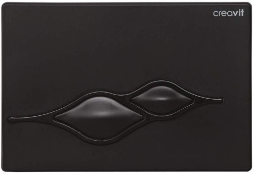 Клавиша смыва механическая Creavit GP1002.01 цвет черный матовый