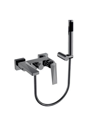 Смеситель Boheme Venturo 373-SGM настенный графит глянцевый