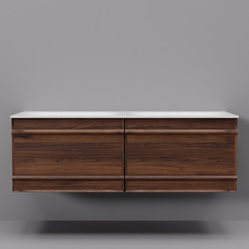 Тумба с раковиной Art Decco Bridget (Бриджит) ABR12W22D100 120x45x40 подвесная цвет черный орех