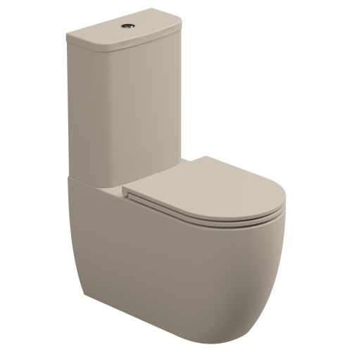 Чаша унитаза напольная GSG Ceramic Design Like LKMBL034P цвет бежевый без бачка без сиденья безободковая смыв торнадо