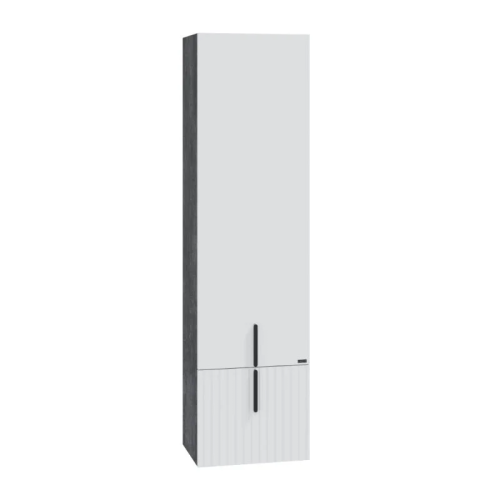 Шкаф-пенал СанТа Юпитер 700365 40х30х150 подвесной цвет белый/темный