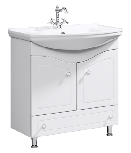 Тумба под раковину Aqwella Y FR0108 82х34х82 напольная цвет белый