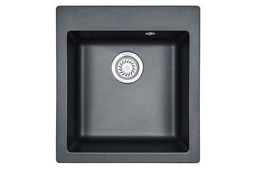 Кухонная мойка Granula 4201, ШВАРЦ 42х49 цвет черный поверхность матовая